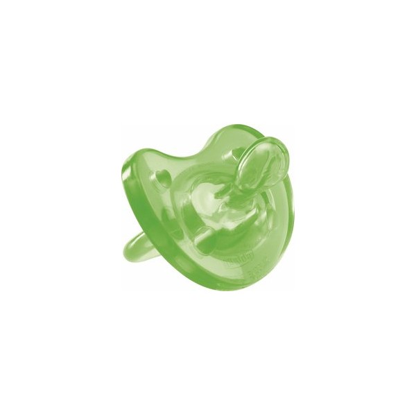 Chicco Πιπίλα Physio Soft Όλο Σιλικόνη Πράσινη 4m+ 02712-30