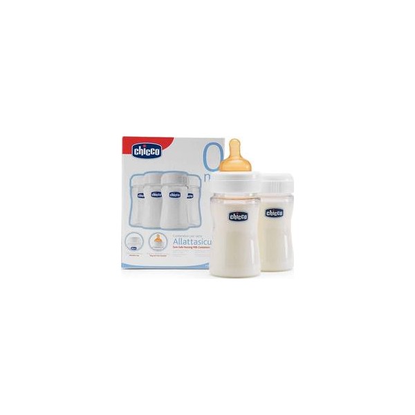 CHICCO Μπουκάλια Διατήρησης Μητρικού Γάλακτος Sure Safe 0%BPA 4TEM.